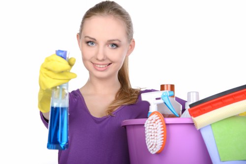Careful stain removal on a rug in a Marylebone home or flat